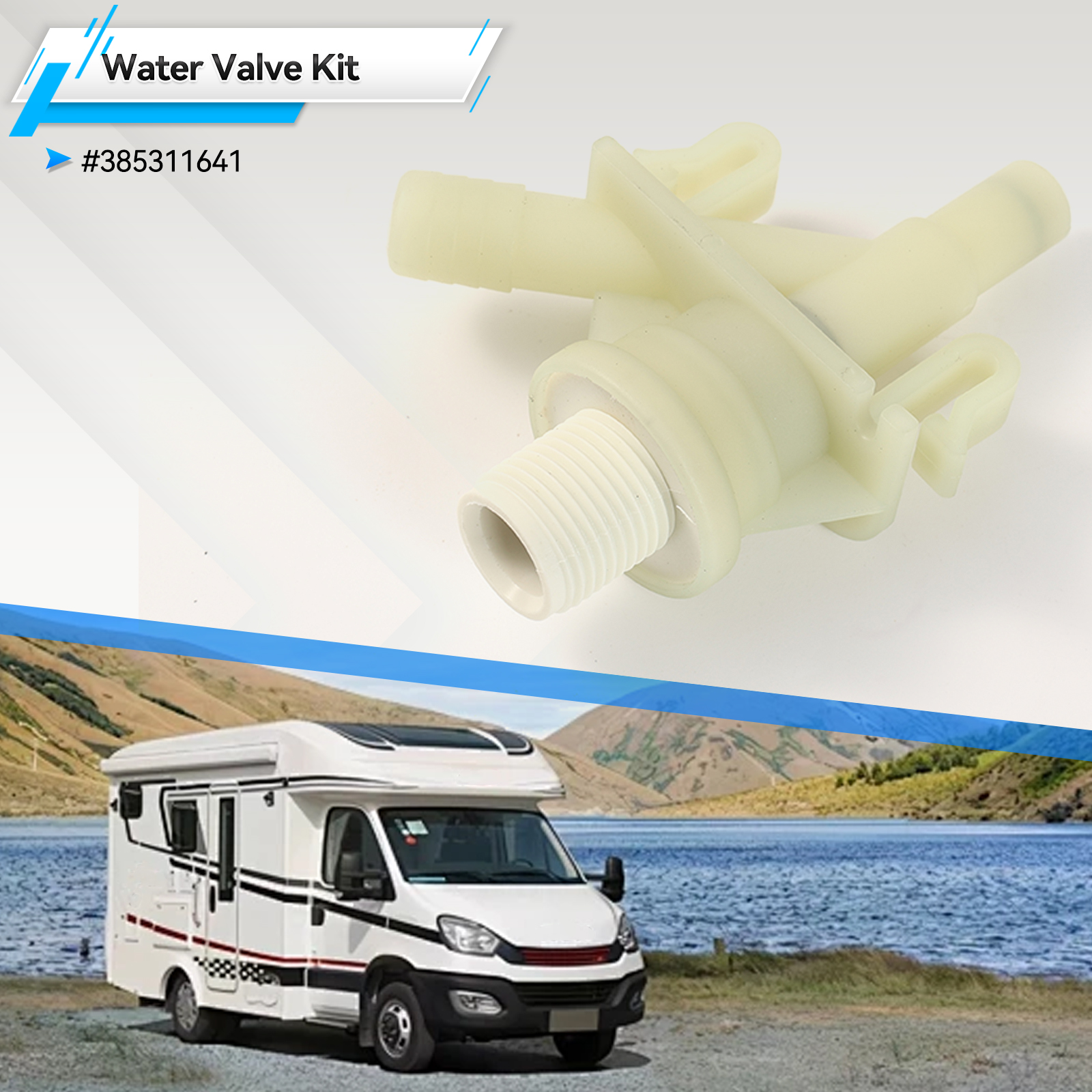 Plastic RV Camper Water Valve  - đánh giá và giá Toilet Fill Valve