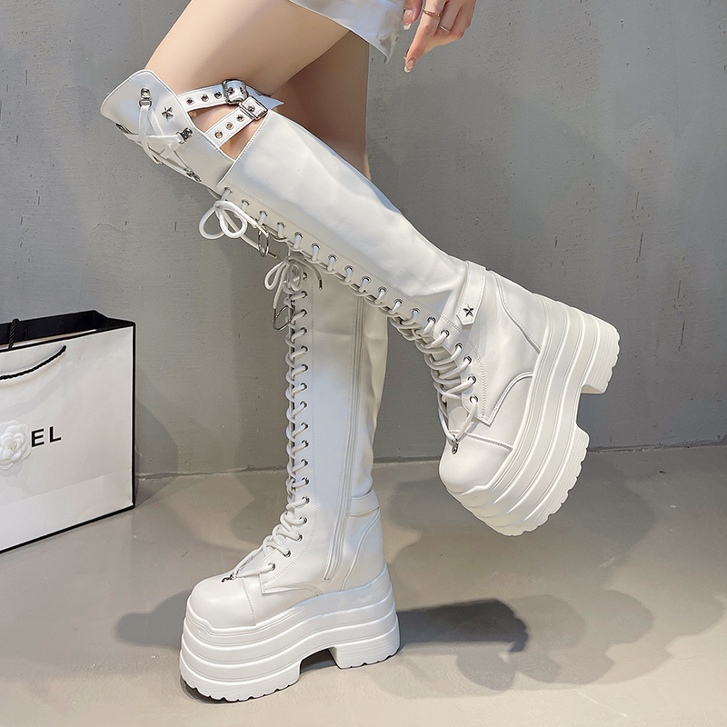 Punk Women Boots Ladies Cospla - đánh giá và giá Pipe Bending Spring
