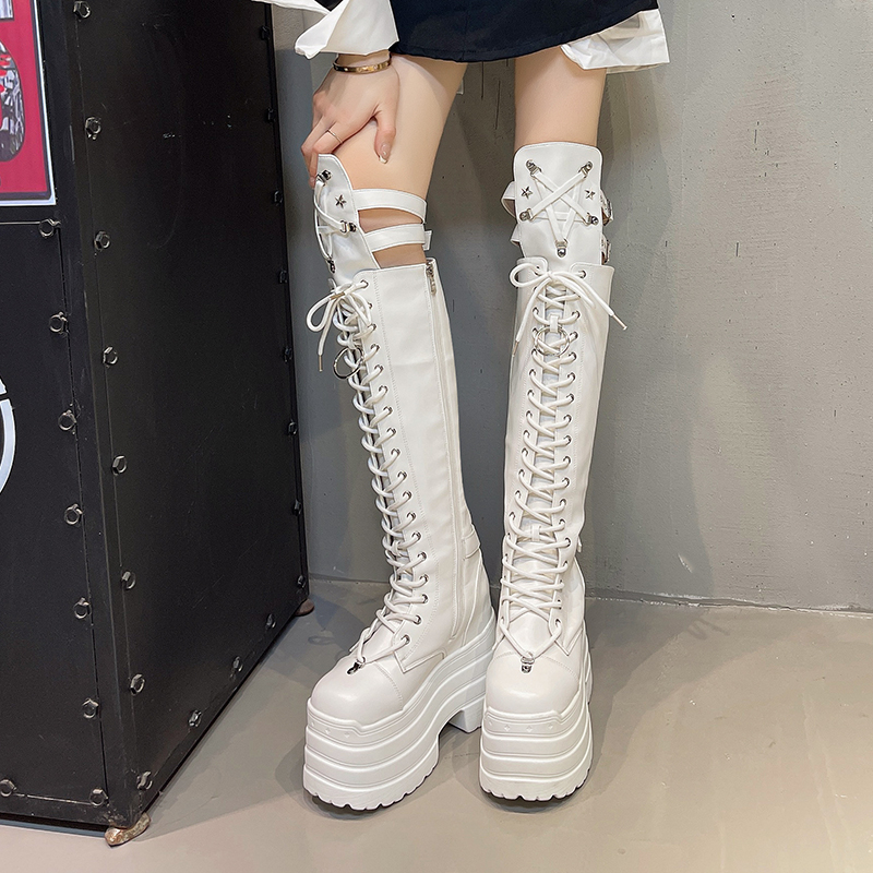 Punk Women Boots Ladies Cospla - đánh giá và giá Pipe Bending Spring