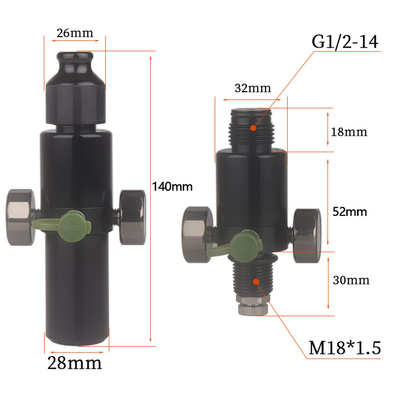 HPA Scuba M18*1.5 Pressure Reg - đánh giá và giá Float Ball Valve