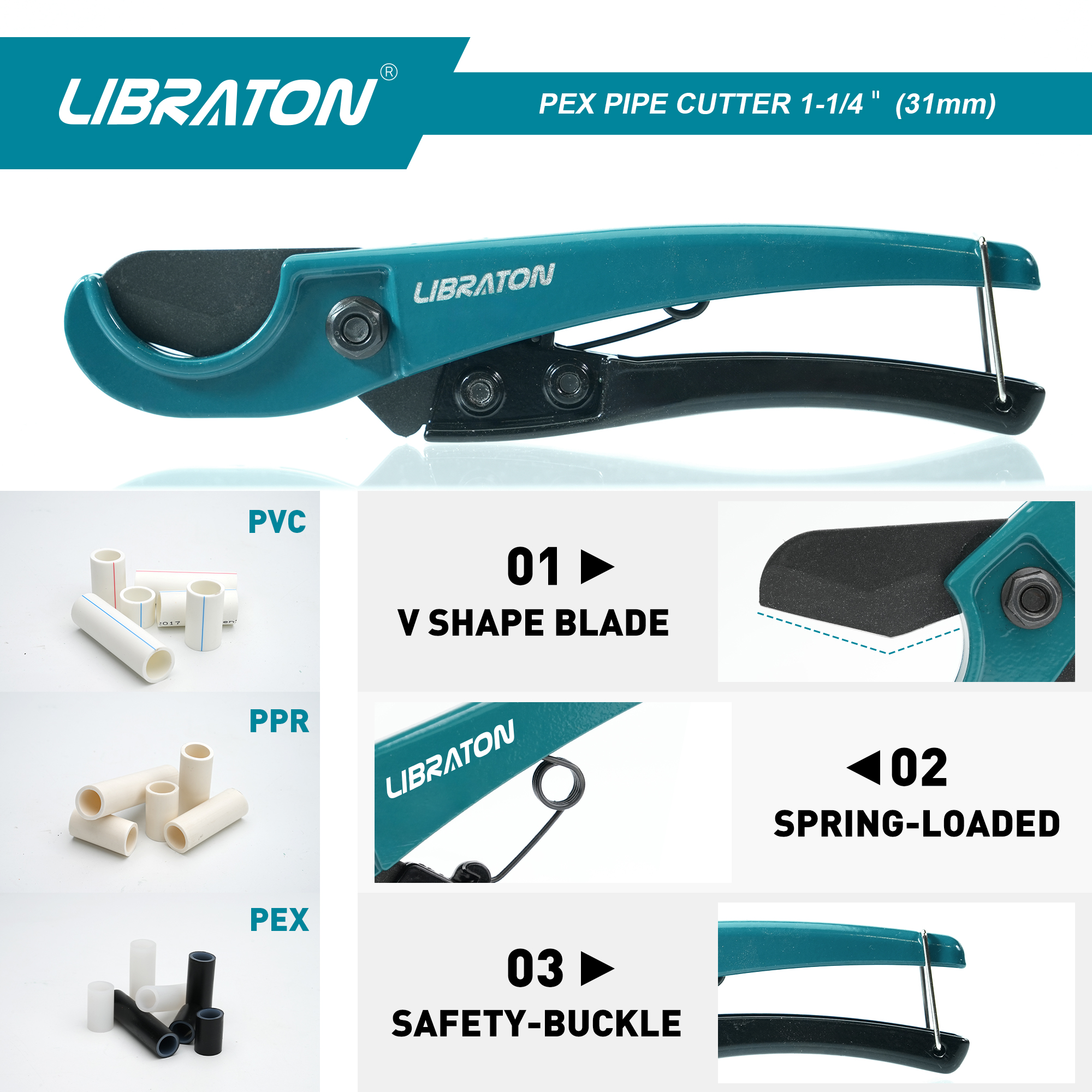 Libraton Pex Cutter 31mm Pex P - đánh giá và giá Pipe Cutter Ratchet