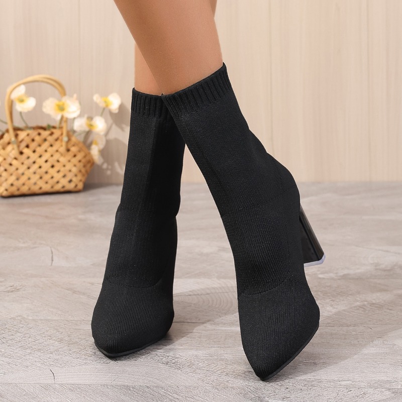 Simple Pointed Toe Knit Stretc - đánh giá và giá Pipe Bending Spring