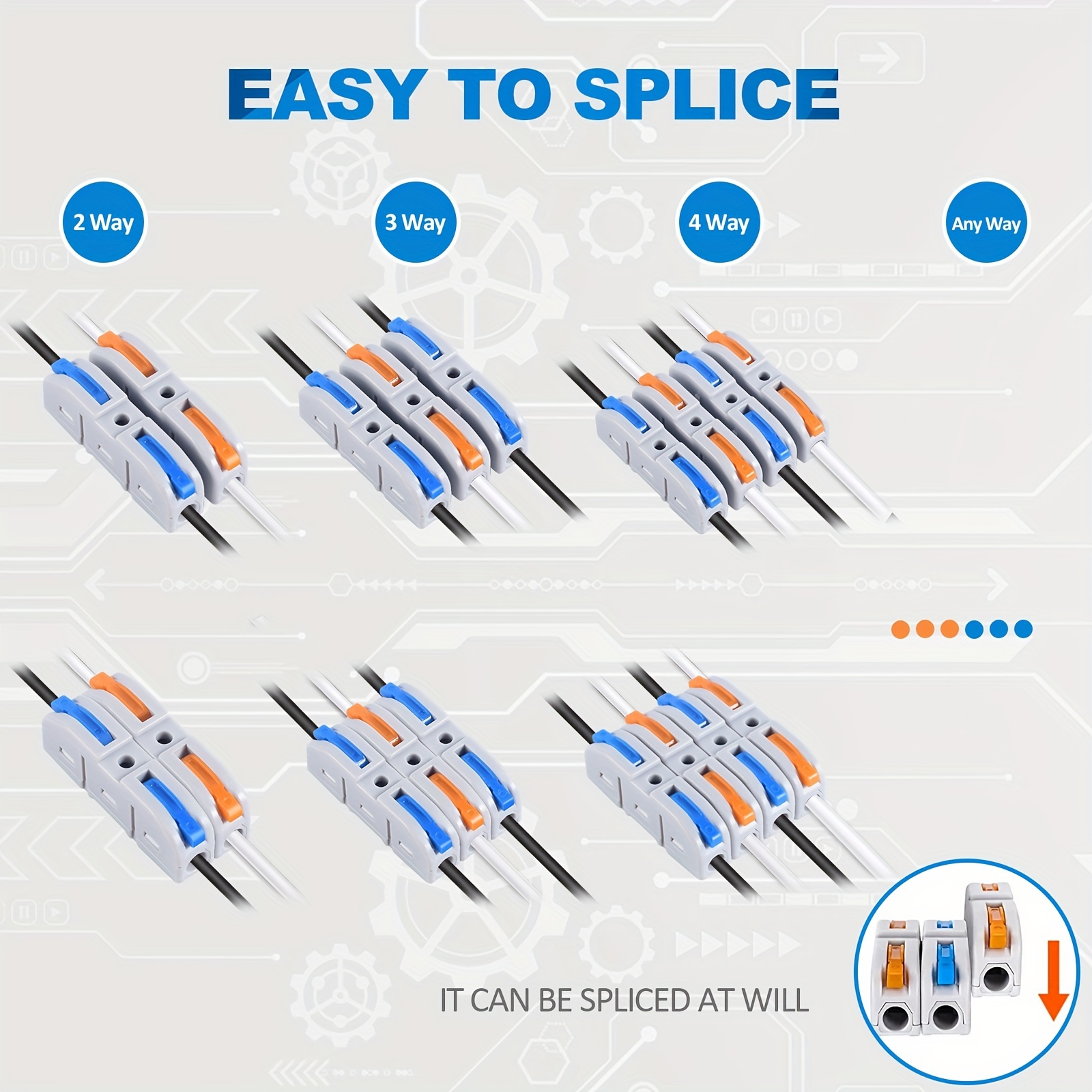 Lever Wire Connectors, 10pcs/6 - đánh giá và giá Push Fit Connector