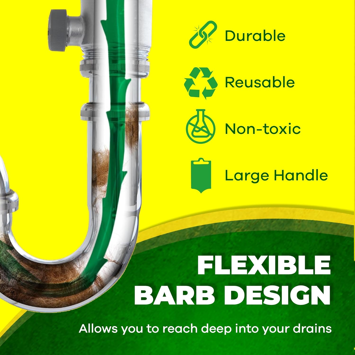 Drain Snake Hair Clog Remover  - đánh giá và giá Drain Snake Flexible