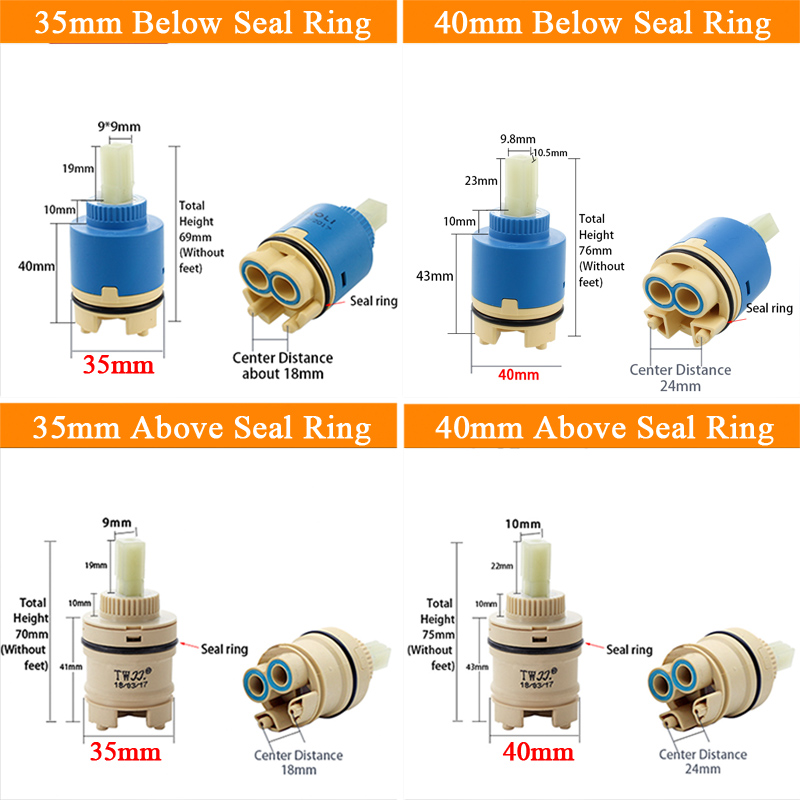 Tap Mixing High spool Valve 35 - đánh giá và giá Basin Mixer Cartridge
