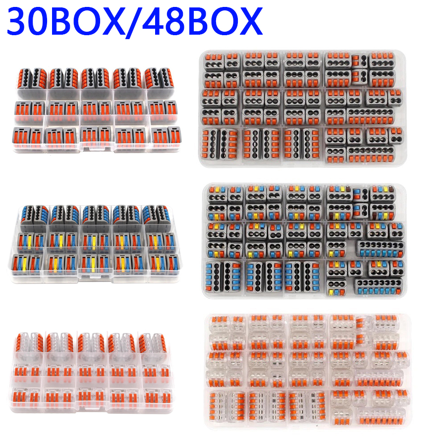 30/48 Pcs Fast Wiring Connecto - đánh giá và giá Push Fit Connector