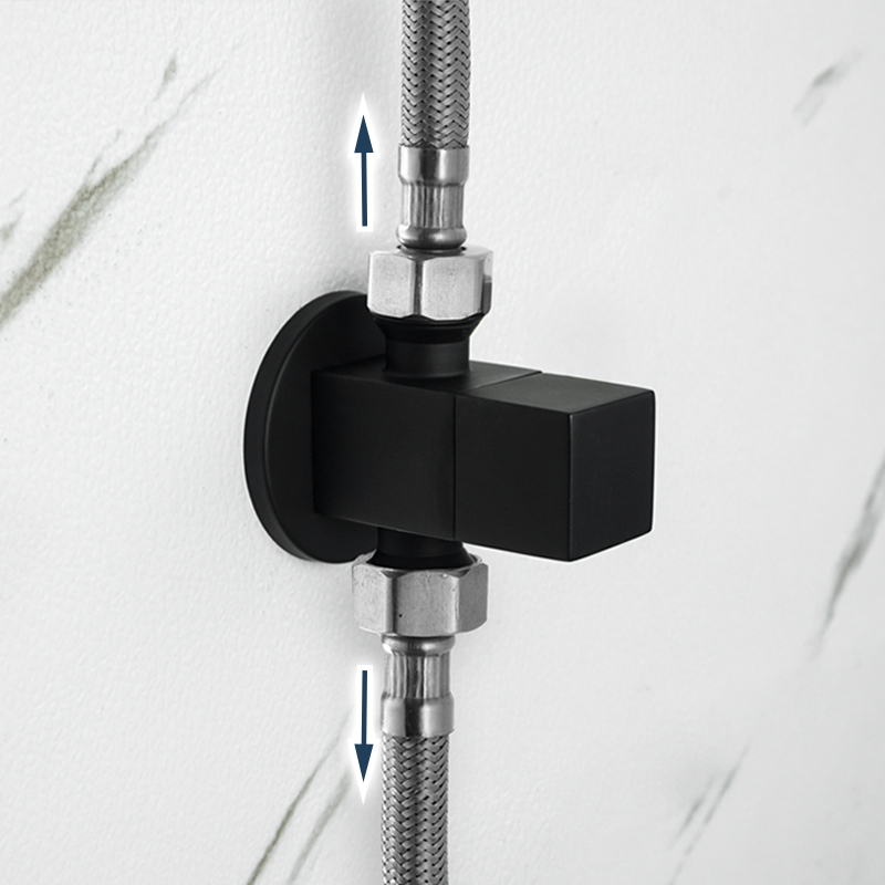 Brass Angle Valve Chrome Black - đánh giá và giá Toilet Fill Valve